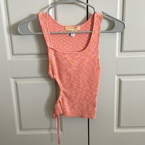 Pink and orange tank top
